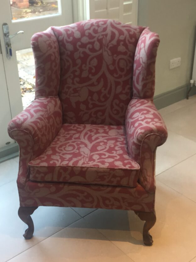 How To Reupholster a Wing Back Chair