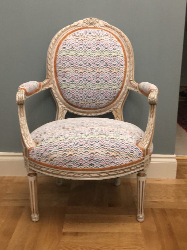 How To Reupholster a French Chair