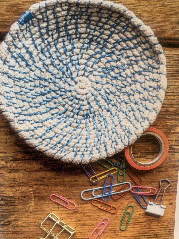 How to make a coiled rope basket